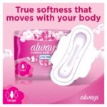 Always Cotton Soft Ultra Thin, Large sanitary pads with wings, 16 Count - Image 2