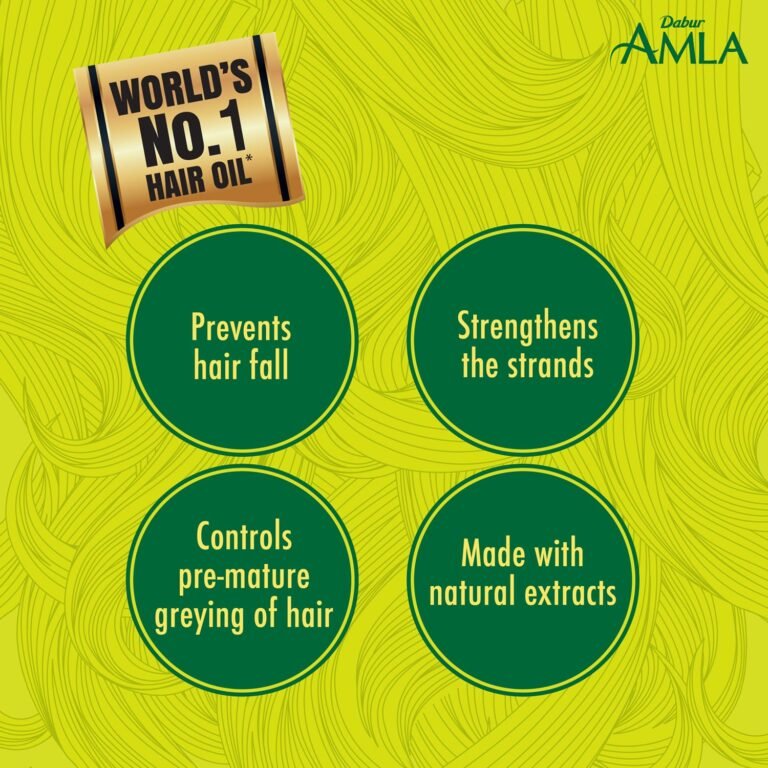 Dabur Amla Hair Oil for Strong, Shiny Hair - 300ml - Image 4