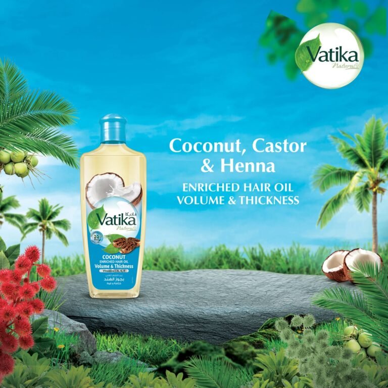 Dabur Vatika Coconut Enriched Hair Oil for Volume & Thickness - 300 ml - Image 3