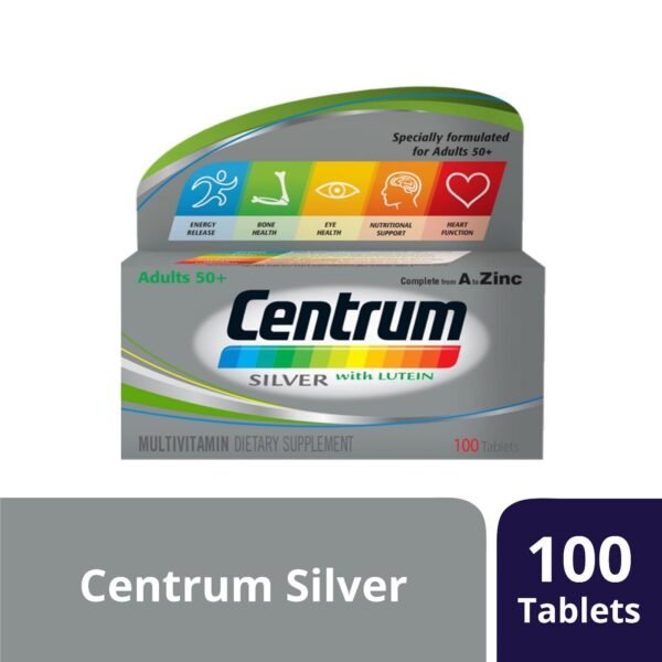 Centrum Silver with Lutein - 100 Tablets: Comprehensive Support for Seniors - Image 2