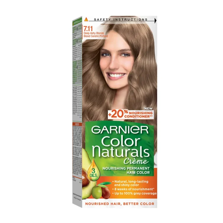 Garnier Color Naturals Creme Hair Color Ashy Blonde 7.11 - Image 1