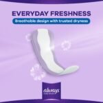 Always Daily Liners Extra Protect Pantyliners, Large, 48 Count - Image 4