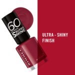 Rimmel 60 Sec Super Shine Nail Polish #710 - Red - Image 6