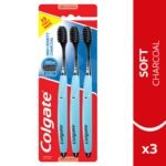 Colgate Charcoal Toothbrush - Ultra Soft & High Density (3 Pcs) - Image 2