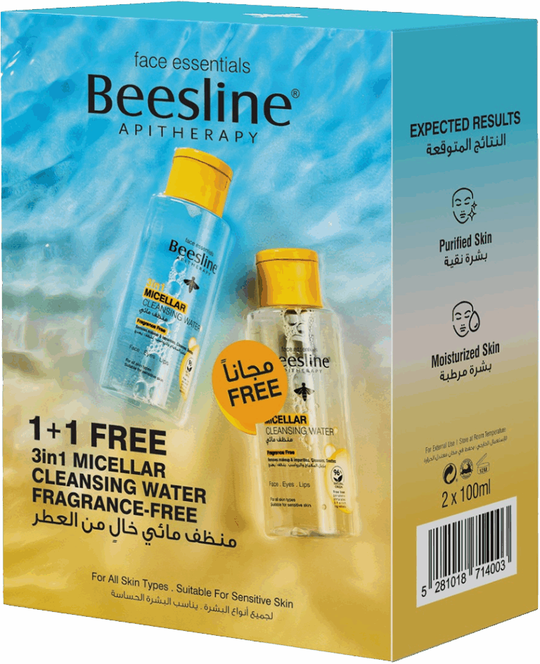 Beesline 3in1 Micellar Water Fragrance Free 100 ml (Twin Pack) - Image 1