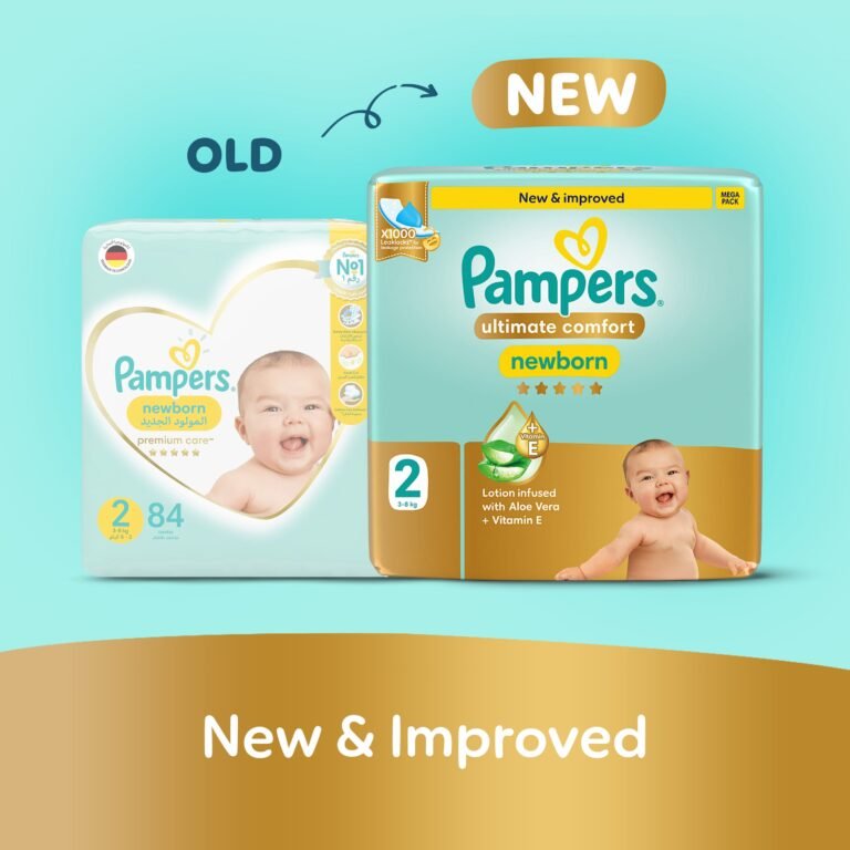 Pampers Ultimate Comfort Taped Diapers, Size 2, 3-8kg, Giant Pack, 108 Count - Image 8