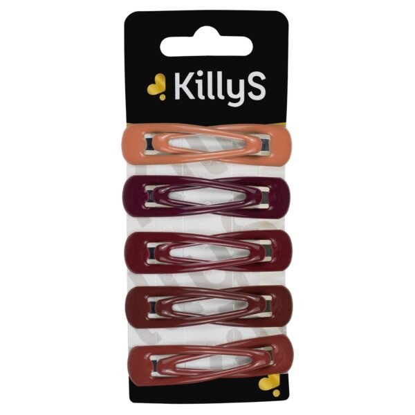 KillyS Hair Snap Clips, Shades Of Red, 10 Pcs - Achieve a Captivating Look - Image 1
