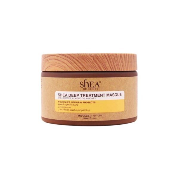 Shea Miracles Hair Masque Almond Oil & Honey - Intensive Treatment for Damaged & Dry Hair 300ml - Image 1