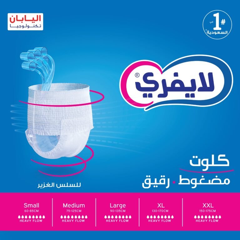 ⁦لايفري كلوت للسلس الغزير مقاس كبير جداً جداً عبوة جامبو - 12 حبة⁩ - الصورة ⁦2⁩