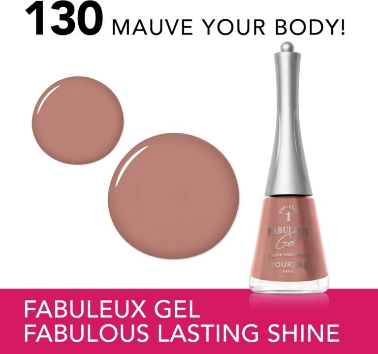 Bourjois Fabuleux Gel Nail Polish 130 Mauve your Body - Nude Rose - 9 ml - Image 2