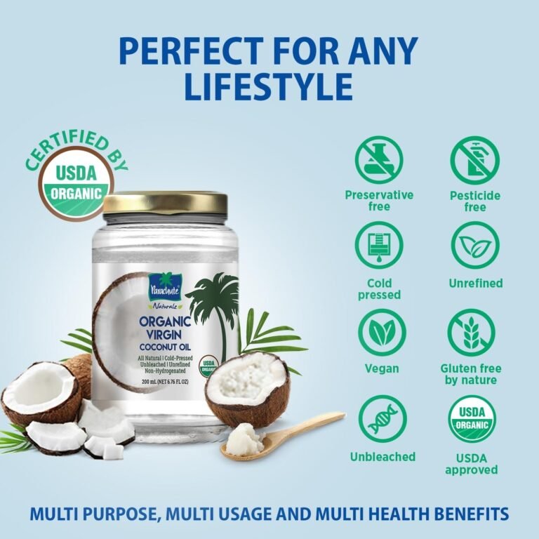 Parachute Naturalz Organic Virgin Coconut Oil - 200ml - Image 6
