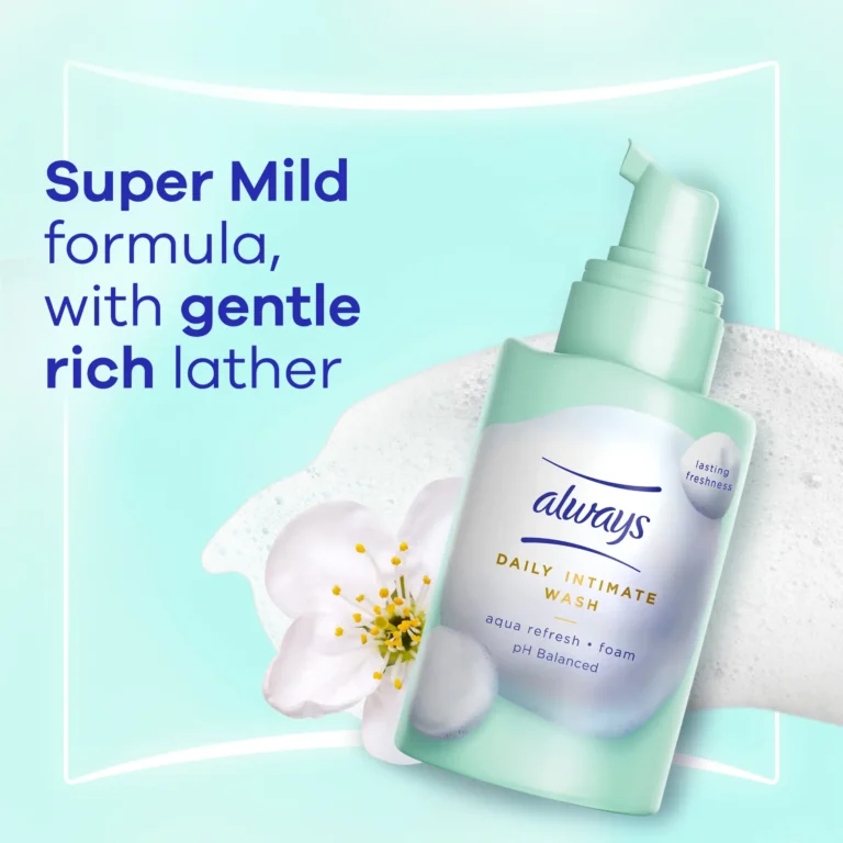 Always Daily Intimate Wash, Foam, Aqua Refresh, 180 ml - Image 3