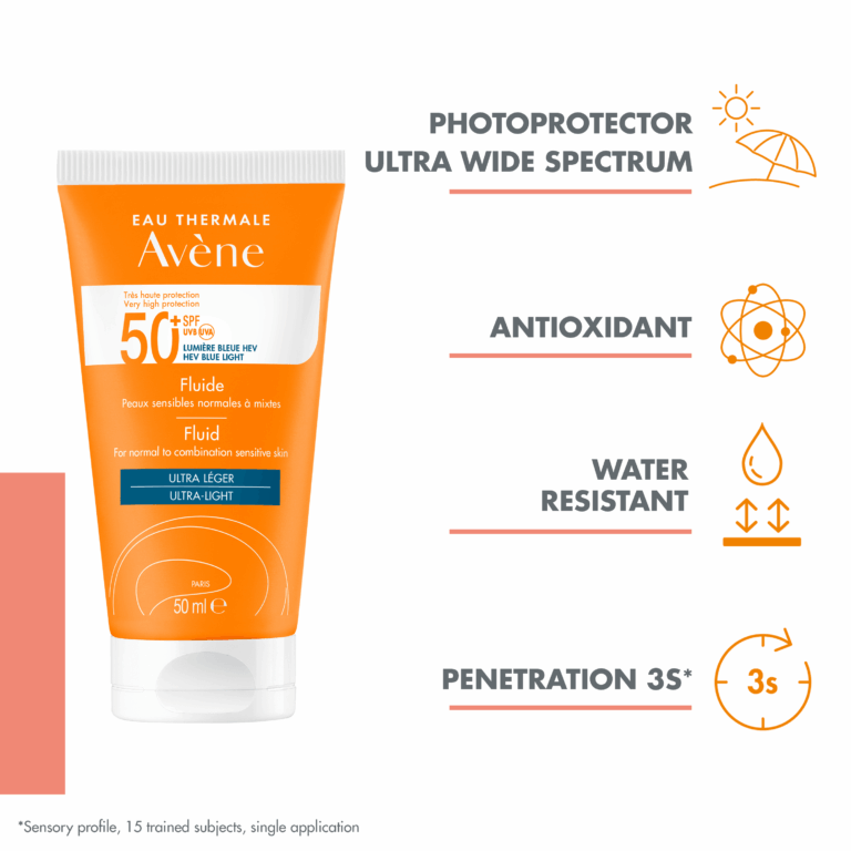 Avene Sunscreen Fluide Spf 50 Sensitive Skin 50 ml - Image 3