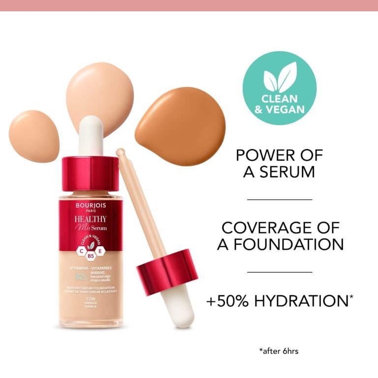 Bourjois Healthy Mix Serum Foundation 55 Dark Beige 30 ml - Image 3