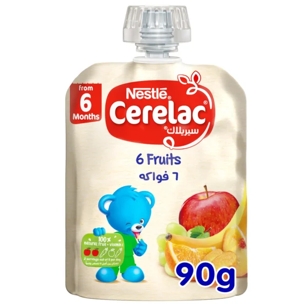 Cerelac 6 Fruits Puree - 90g (+6 Months) - Image 1