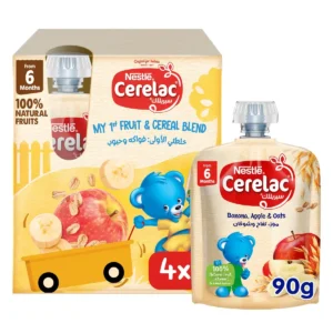 Cerelac Fruit & Oat Puree Multipack - 4 x 90g Pouches (+6 Months)