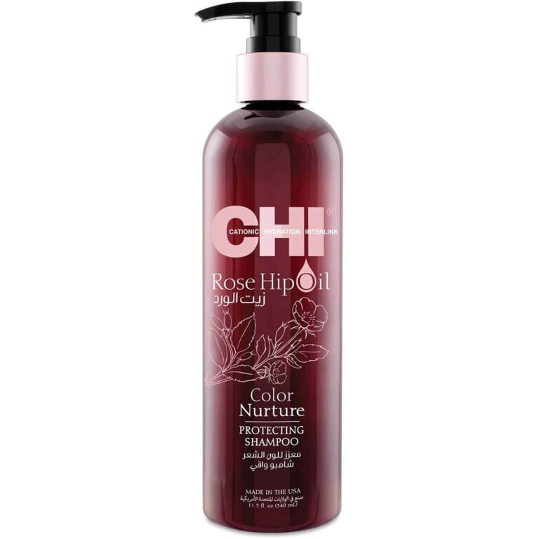 CHI Rose Hip Oil Protecting Shampoo for Color-Treated Hair 340ml - Image 1