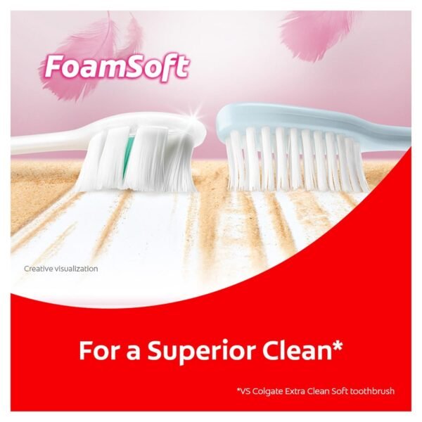 Colgate Foamsoft Dense Soft Toothbrush - 2 Pack - Image 5