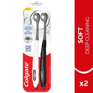 Colgate FoamSoft Charcoal Toothbrush - Pack of 2