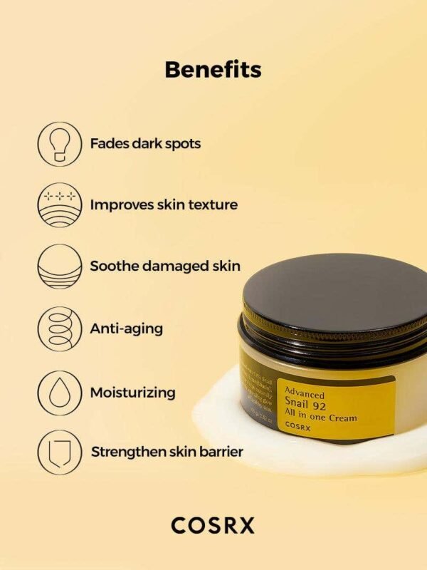 Cosrx Advanced Snail 92: The Ultimate Cream for Regenerated Skin - Image 5