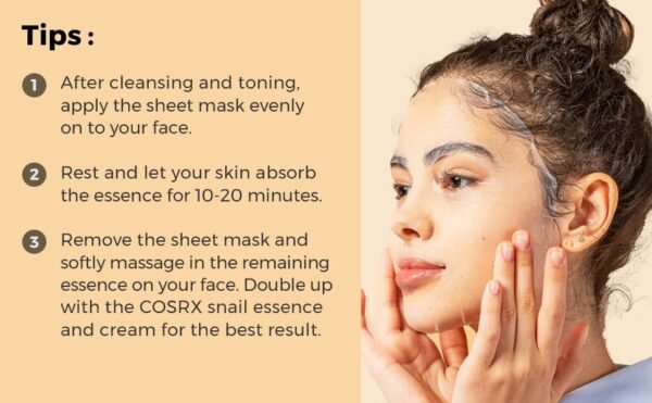 Cosrx Advanced Snail Mucin Power Sheet Mask | 10 Count - Image 4