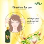Dabur-Amla Hair Oil Gold For Dry Damaged & Chemically Treated Hair 200 ml - Image 4