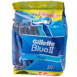 Gillette Razor Blue II Plus Promo 15 Pcs + 5 Pcs Free