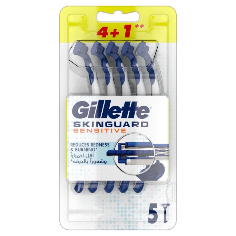 Gillette Skinguard Sensitive Razors 4+1 Free - Image 1