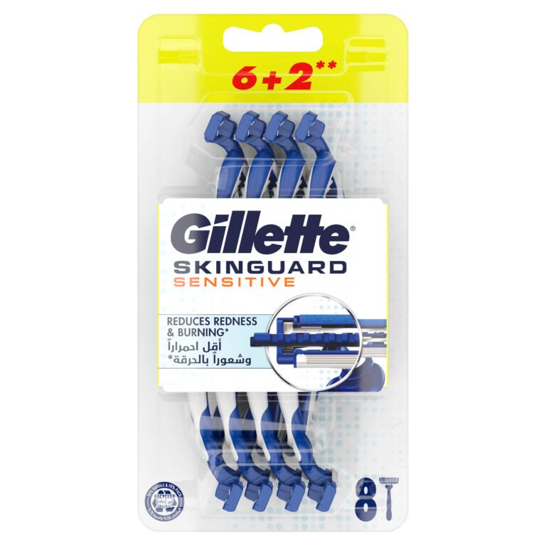 Gillette SkinGuard Sensitive Razors 6+2 - Image 1