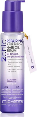 Giovanni 2chic Repairing Hair Oil Serum with Blackberry & Coconut 81ml