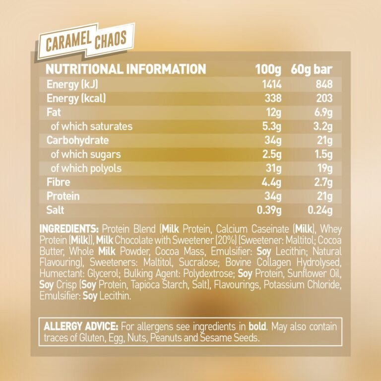Grenade Carb Killa High Protein Bar Caramel Chaos 23 gm Protein 60 gm - Image 5