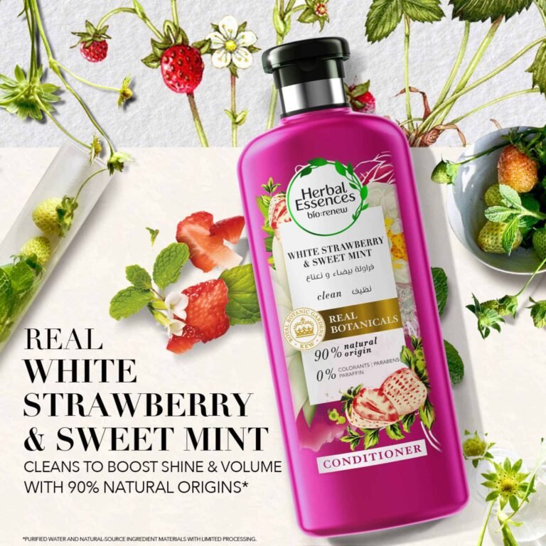 Herbal Essences Organic White Strawberry & Sweet Mint Conditioner 400 ml - Image 2