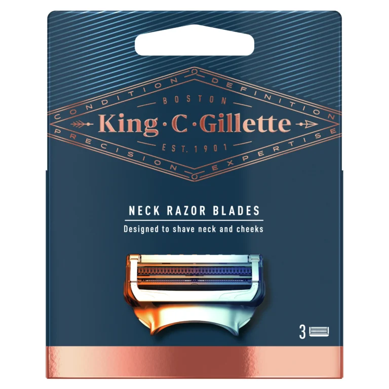 King C. Gillette Neck Shaving Blades 3 Pcs - Image 1