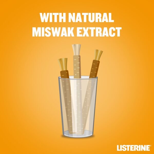 LISTERINE Miswak Mouthwash Alcohol-Free - 500ml - Image 6