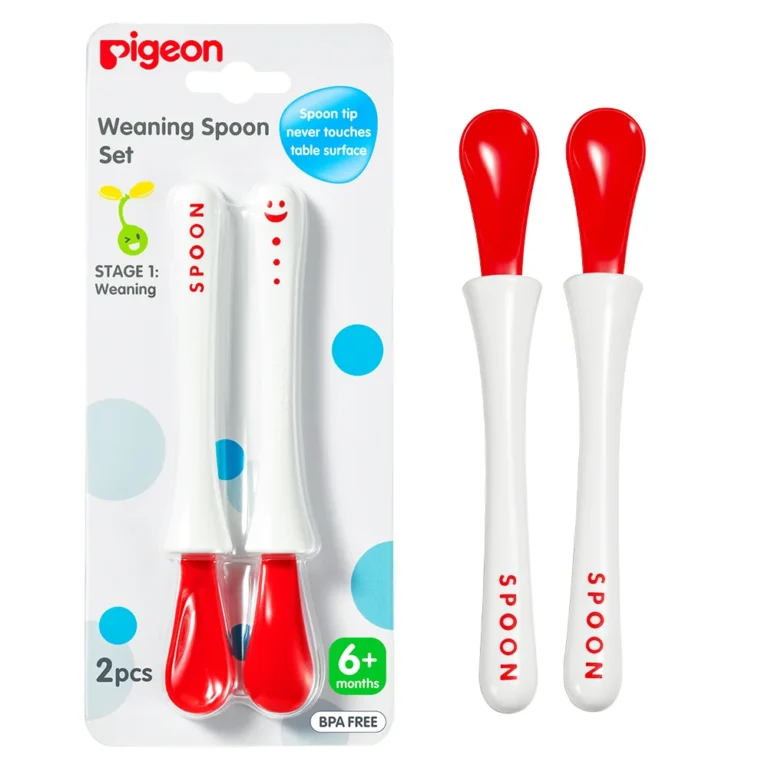 Pigeon Baby Feeding Spoons - 2 Pcs (Stage 1) - Image 1