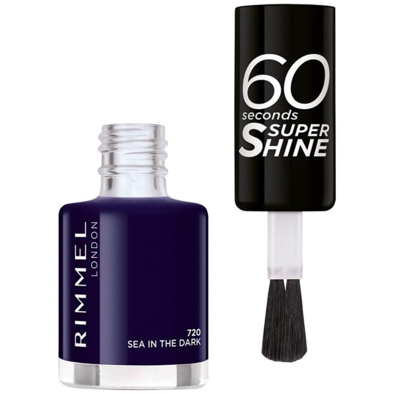 Rimmel 60 Sec Super Shine Nail Polish - Dark Blue 720 - Image 1