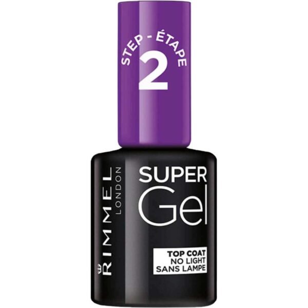 Rimmel Super Gel Polish - Top Coat: Long-Lasting Gel Shine - Image 1