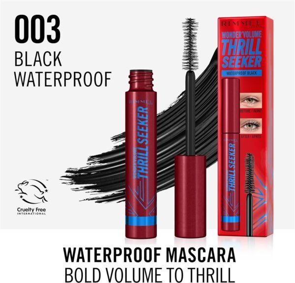 Rimmel Volume Thrill Seeker Waterproof Mascara - Bold Volume That Lasts - Image 3