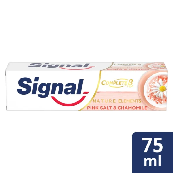 Signal Complete 8 Nature Elements Pink Salt & Chamomile Toothpaste 75ml - Image 1