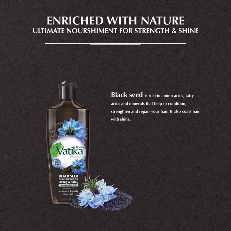Vatika Black Seed Hair Oil - For Ultimate Strength & Shine - Image 4