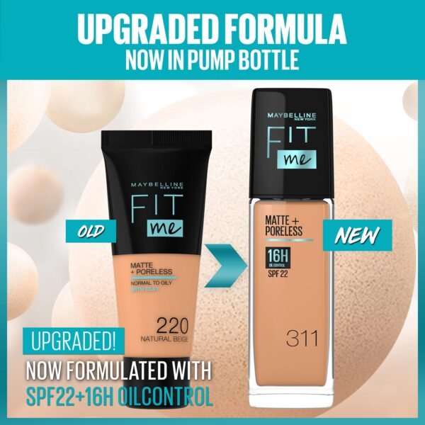 Maybelline Fit Me Foundation Matte & Poreless SPF 230 - Image 2