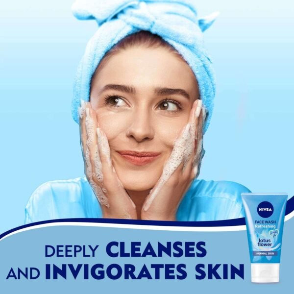 Nivea Cleansing Face Wash for Normal Skin, 150Ml - Image 3