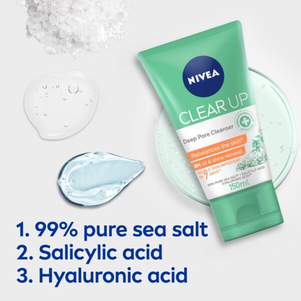 Nivea Clear Up Deep Pore Cleanser, 150ml - Image 5