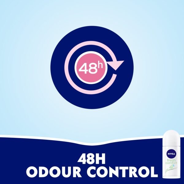 ⁦نيفيا رول فرش كمفورت مضاد للتعرق للسيدات - انتعاش يدوم 50 مل⁩ - الصورة ⁦4⁩