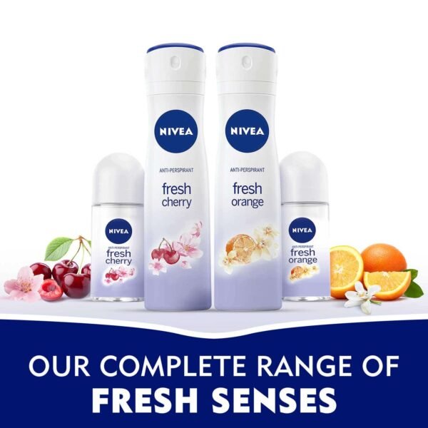 Nivea Women Antiperspirant Fresh Cherry Spray, 150ml - Image 6