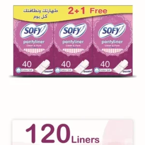 سوفي بانتلاينر قطنية منعشة 120 قطعة - حماية يومية لا مثيل لها