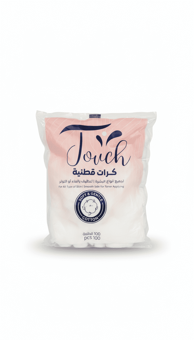 تاتش كرات قطن ناعمة 100 قطعة