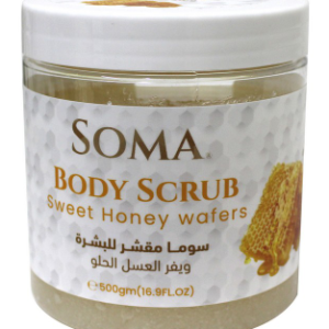 سوما مقشر الوجة والجسم ويفر العسل الحلو 500 جم