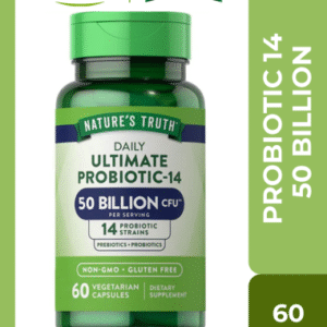 ناتشورز واي بروبيوتيك 50 مليار 60 كبسولة لدعم الهضم