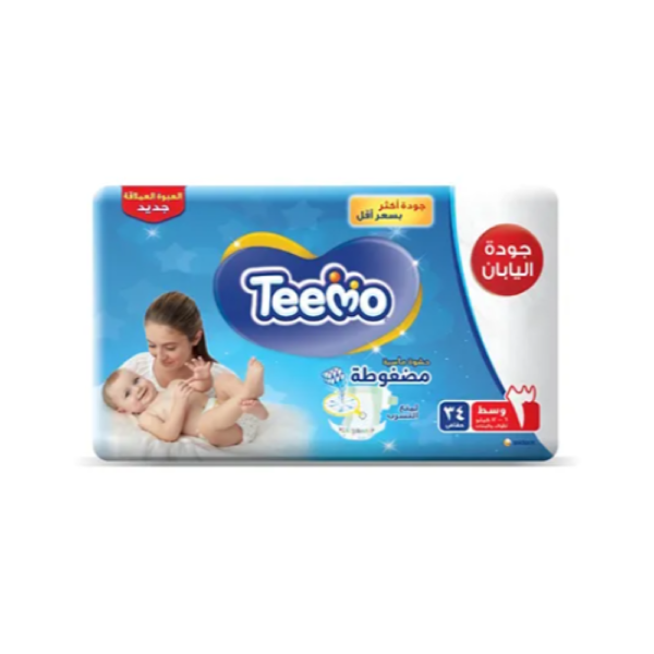 ⁦تيمو عبوة جامبو مقاس (3) 34 حفاض⁩ - الصورة ⁦3⁩